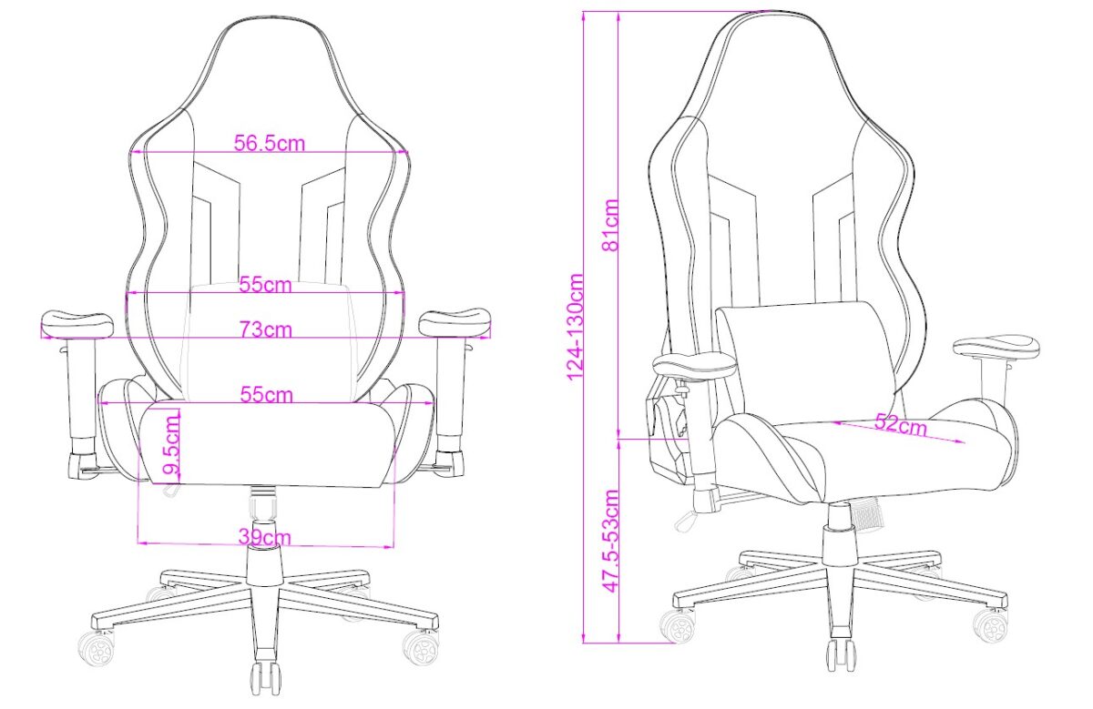 Red Star gaming chair - Image 5