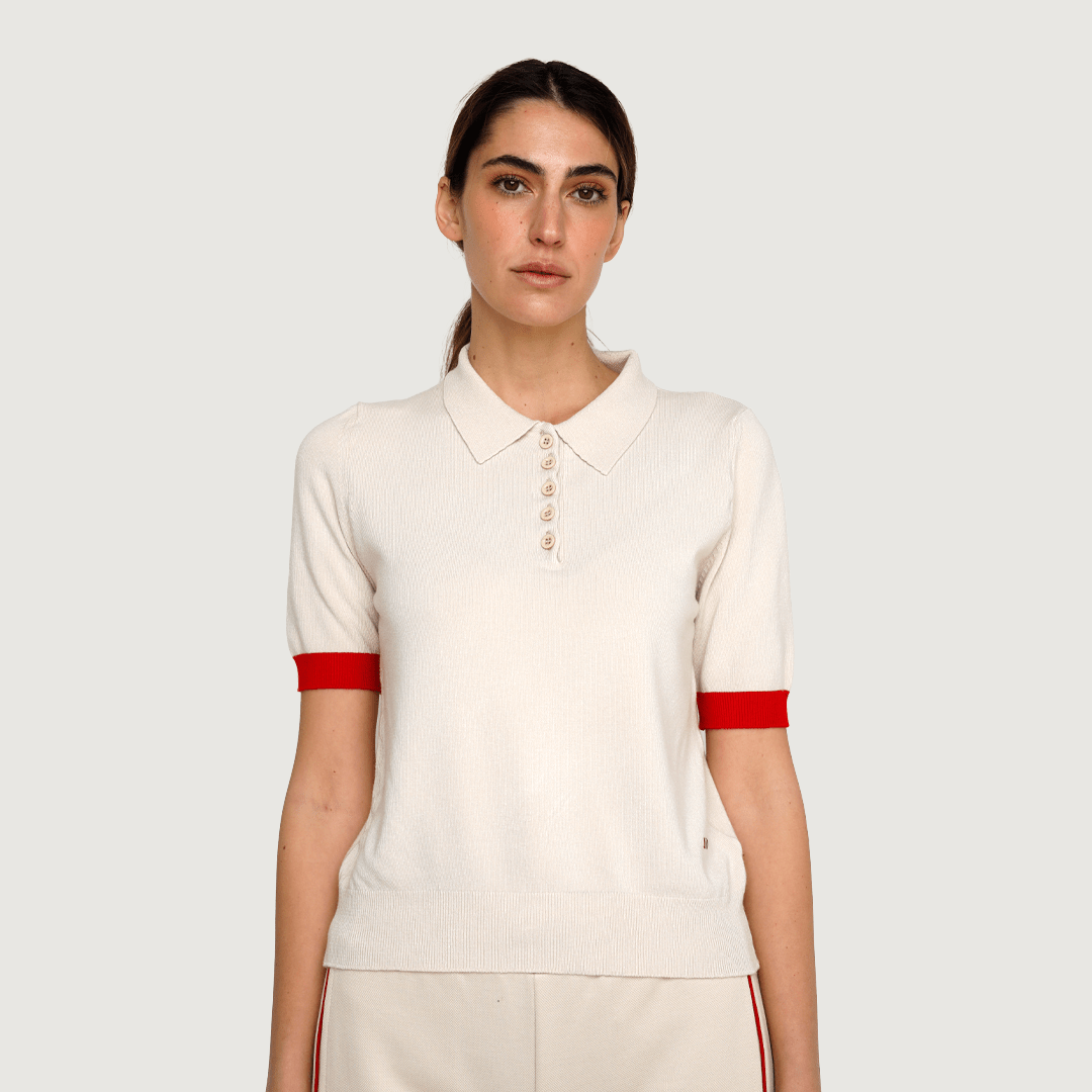 ss-26-wmns-polo-beige-front Женска поло мајица - Слика 1