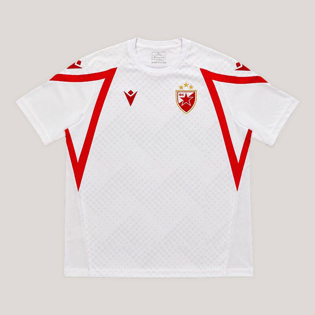 Macron-Bela-Majica-Front-1080x1080px Macron kids training t-shirt 26/27 - Image 1